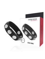 ANILLO ERECCIÓN DE PIEL AJUSTABLE DARKNESS DE LA MARCA DARKNESS SENSATIONS