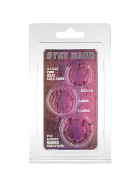 ANILLOS PENE SILICONA 3 TAMAÑOS - RETARDA EYACULACIÓN DE LA MARCA SEVEN CREATIONS