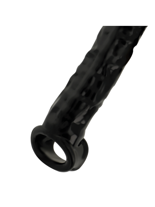 EXTENSOR PENE NEGRO 2.5 CM ALARGAMIENTO + 0.4 CM GROSOR DE LA MARCA ADDICTED TOYS