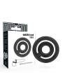 SET 2 ANILLOS PENE SILICONA NEGRO POTENZ DE LA MARCA ADDICTED TOYS