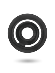 SET 2 ANILLOS PENE SILICONA NEGRO POTENZ DE LA MARCA ADDICTED TOYS
