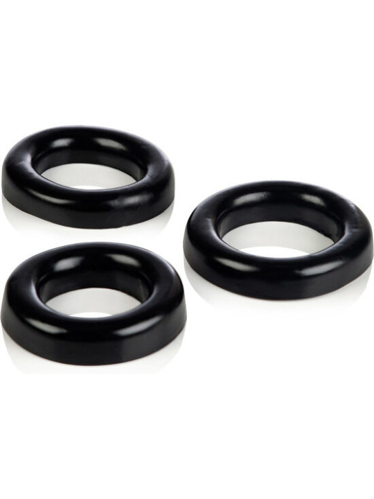 SET 3 ANILLOS PENIANOS DE SILICONA ERÓTICA DE LA MARCA CALEXOTICS