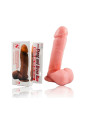 DILDO REALISTA 19 CM TPR HIPPOALERGÉNICO NATURAL DE LA MARCA BAILE DILDOS