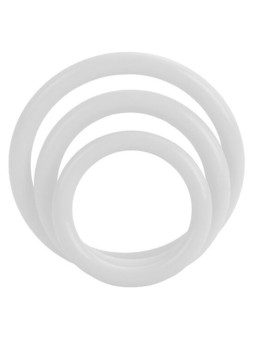 SET 3 ANILLOS PENIANOS BRILLO NOCTURNO SILICONA DE LA MARCA CALEXOTICS