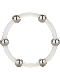 ANILLO DE SILICONA CON CUENTAS ESTIMULANTES TALLA XL DE LA MARCA CALEXOTICS