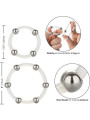 ANILLO DE SILICONA CON CUENTAS DE ACERO - KIT 2 UDS DE LA MARCA CALEXOTICS