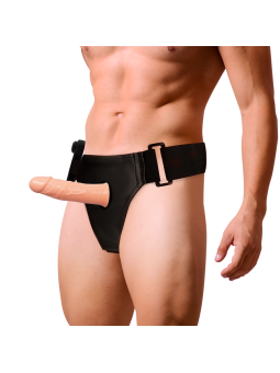 ARNÉS HUECO CON VIBRADOR REALISTA 16.5 CM - GREGORY DE LA MARCA HARNESS ATTRACTION