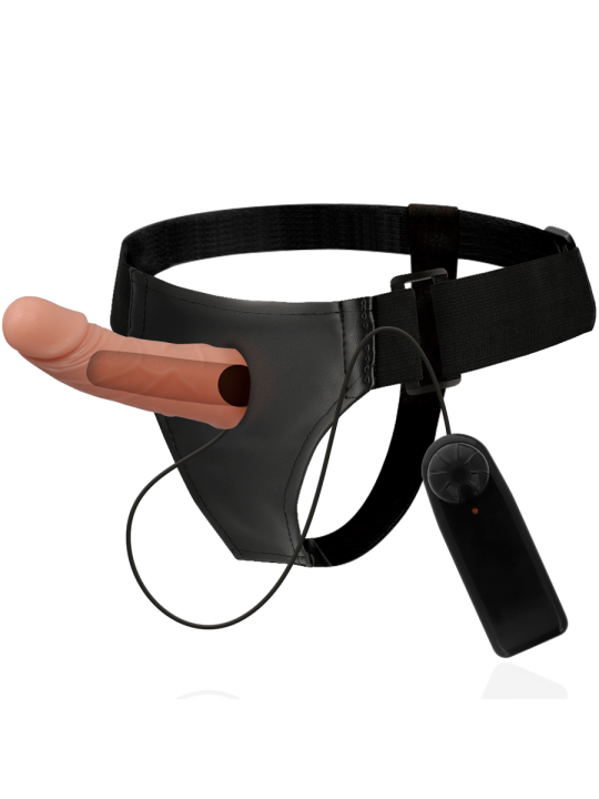 ARNÉS HUECO CON VIBRADOR 15 CM - PENÉ REALÍSTICO DE LA MARCA HARNESS ATTRACTION