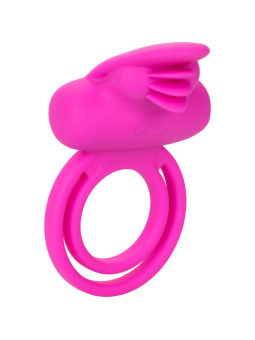 ANILLO VIBRADOR DOBLE CLÍTORIS SILICONA 7 MODOS RECARGABLE DE LA MARCA CALEXOTICS