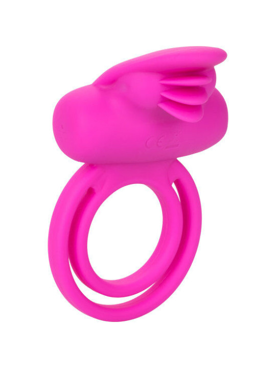ANILLO VIBRADOR DOBLE CLÍTORIS SILICONA 7 MODOS RECARGABLE DE LA MARCA CALEXOTICS