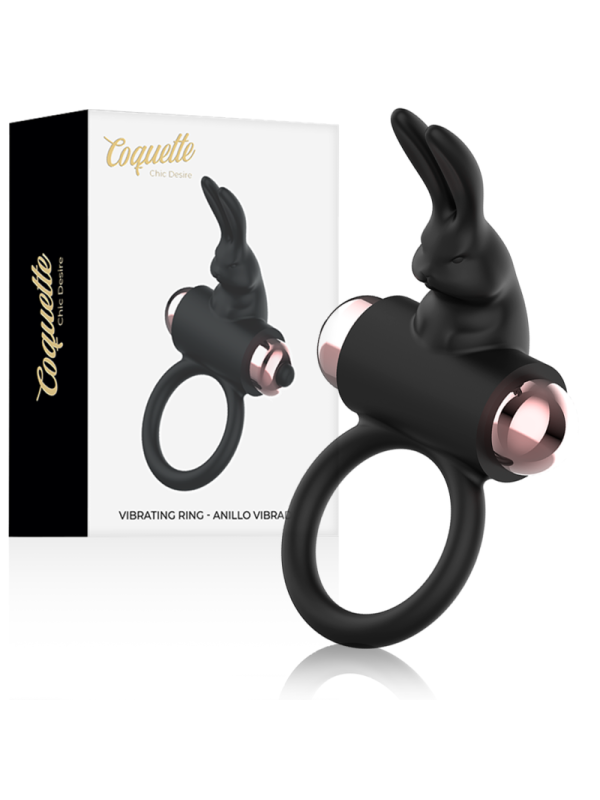 ANILLO VIBRADOR COQUETTE CHIC DESIRE NEGRO/GOLD DE LA MARCA COQUETTE TOYS