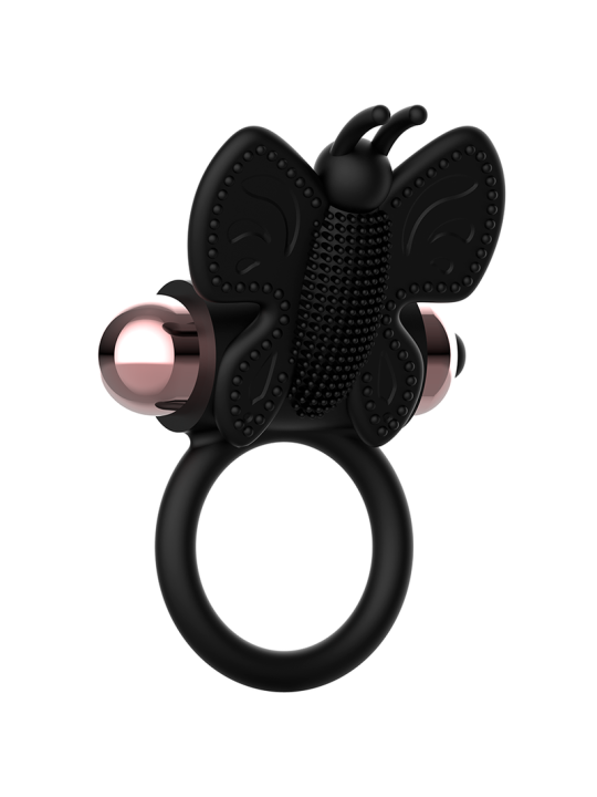 ANILLO VIBRADOR MARIPOSA NEGRO/GOLD COQUETTE CHIC DE LA MARCA COQUETTE TOYS