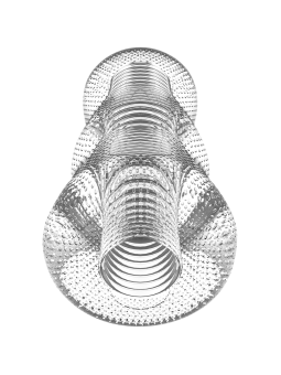 MASTURBADOR TRANSPARENTE TENSEK 1 CON TEXTURAS ESTIMULANTES DE LA MARCA JAMYJOB