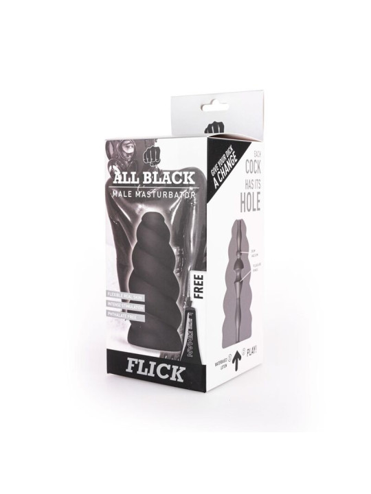 MASTURBADOR PREMIUM ALLBLACK - TEXTURA REALISTA DE LA MARCA ALL BLACK