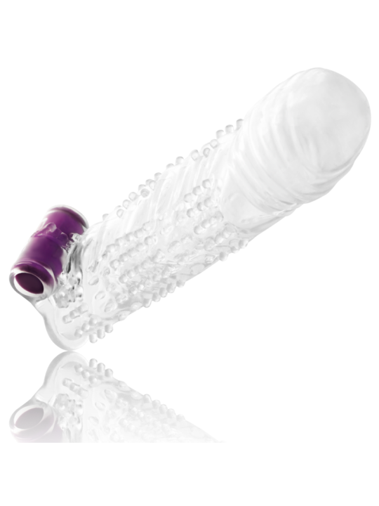 FUNDA PENE TEXTURADA CON BOLA VIBRADORA CLITORIS DE LA MARCA OHMAMA