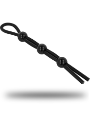 ANILLO DE CUERDA PARA PENE Y TESTÍCULOS EN SILICONA DE LA MARCA OHMAMA FETISH