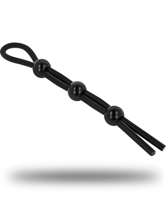 ANILLO DE CUERDA PARA PENE Y TESTÍCULOS EN SILICONA DE LA MARCA OHMAMA FETISH