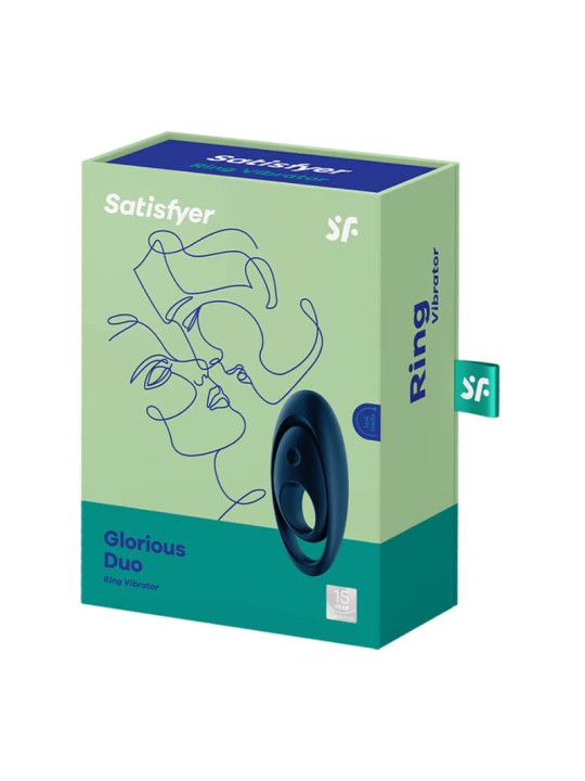 ANILLO VIBRADOR SATISFYER GLORIOUS DUO AZUL DE LA MARCA SATISFYER RING