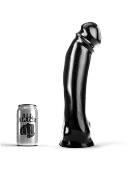 DILDO ALL BLACK 33 CM PVC HIPPOALERGÉNICO VAGINAL ANAL DE LA MARCA ALL BLACK