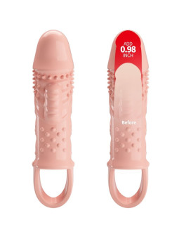 FUNDA VIBRADORA PARA PENE CECELIA TPR NATURAL DE LA MARCA PRETTY LOVE