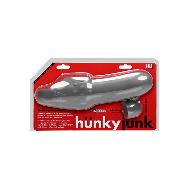 SWELL ADJUST & FIT COCKSHEATH FUNDA PENE - GRIS de la marca HUNKY JUNK