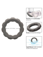 ANILLO ERÉCTIL ALPHA SILICONA LÍQUIDA GRIS DE LA MARCA CALEXOTICS