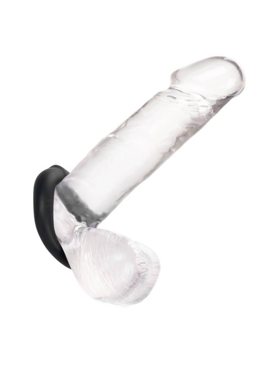 ANILLO DE SILICONA LÍQUIDA ALPHA OPTIMUM NEGRO DE LA MARCA CALEXOTICS