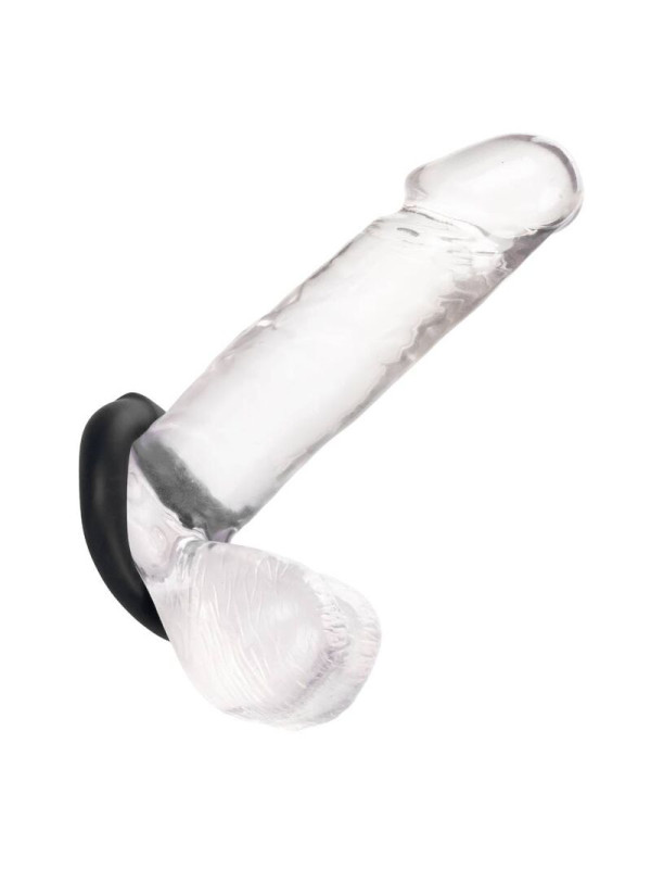 ANILLO DE SILICONA LÍQUIDA ALPHA OPTIMUM NEGRO DE LA MARCA CALEXOTICS