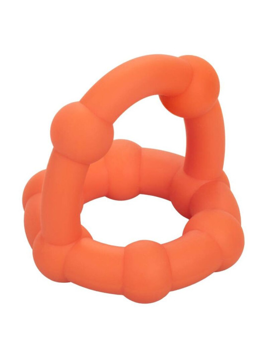 ANILLO DE SILICONA ALPHA STAR DOBLE ANILLO DE LA MARCA CALEXOTICS