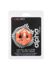 ANILLO DE SILICONA ALPHA STAR DOBLE ANILLO DE LA MARCA CALEXOTICS