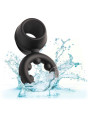 ANILLO DUAL MAGNUM DE SILICONA LÍQUIDA NEGRO DE LA MARCA CALEXOTICS