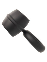 ANILLO DUAL MAGNUM DE SILICONA LÍQUIDA NEGRO DE LA MARCA CALEXOTICS