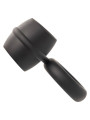 ANILLO DUAL MAGNUM DE SILICONA LÍQUIDA NEGRO DE LA MARCA CALEXOTICS
