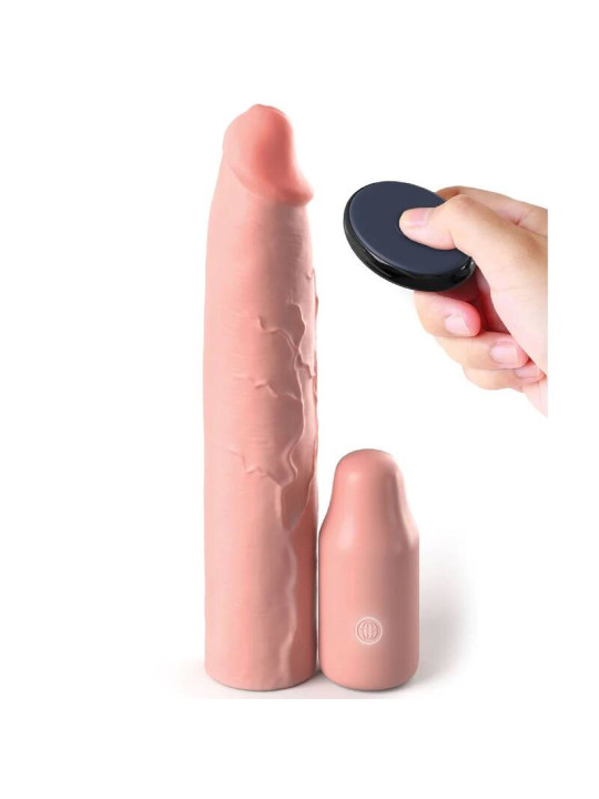 MANGUITO VIBRADOR EXTENSIBLE CON CONTROL REMOTO - SILICONA DE LA MARCA FANTASY X-TENSIONS
