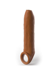 EXTENSOR PENE SILICONA REALISTA CON CORREA CARAMEL DE LA MARCA PIPEDREAMS