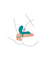 ANILLO VIBRADOR ESTIMULADOR CLITORIS Y PENE XOCOON DE LA MARCA XOCOON
