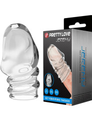 FUNDA ENGROSADORA DE PENE TRANSPARENTE TPR DE LA MARCA PRETTY LOVE MALE