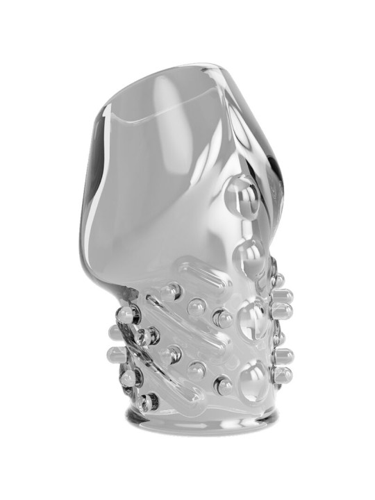 FUNDA ENGROSADORA PENE TPR TRANSPARENTE DE LA MARCA PRETTY LOVE MALE