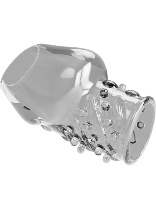 FUNDA ENGROSADORA PENE TPR TRANSPARENTE DE LA MARCA PRETTY LOVE MALE