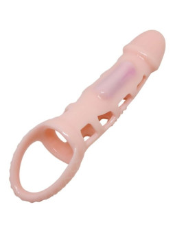 FUNDA EXTENSORA PENE VIBRADOR CON STRAP 13.5 CM DE LA MARCA PRETTY LOVE MALE