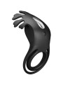ANILLO VIBRADOR RECARGABLE 7 MODOS SILICONA NEGRO DE LA MARCA PRETTY LOVE MALE