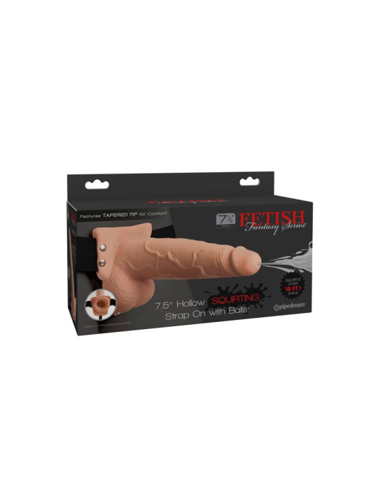 ARNES SQUIRTING PENE REALISTO 19 CM CON TESTICULOS DE LA MARCA FETISH FANTASY SERIES