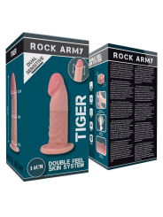 DUAL DENSITY TIGER DILDO REALISTA 14 CM -O- 4.46 CM DE LA MARCA ROCK ARMY