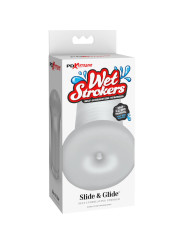 MASTURBADOR AUTOLUBRICANTE SILICONA SLIDE & GLIDE DE LA MARCA PIPEDREAMS