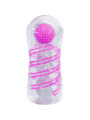 MASTURBADOR MASCULINO TRANSPARENTE CON ESPIRAL Y BOLAS ESTIMULANTES DE LA MARCA PRETTY LOVE MALE
