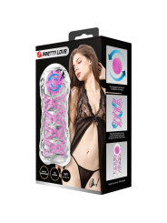 MASTURBADOR MASCULINO TRANSPARENTE CON ESPIRAL Y BOLAS ESTIMULANTES DE LA MARCA PRETTY LOVE MALE