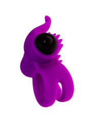 ANILLO VIBRADOR BULLET LASTIC CON LENGUA ESTIMULADORA DE LA MARCA ADRIEN LASTIC