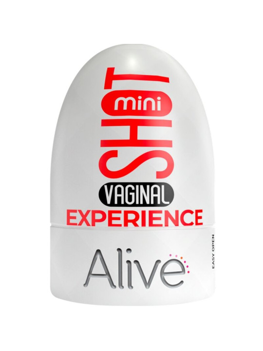 MASTURBADOR MINI VAGINAL SHOT EXPERIENCE PORTÁTIL DE LA MARCA ALIVE