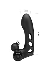 VIBRADOR DE DEDO NEGRO ORLANDO 10 FUNCIONES DE LA MARCA PRETTY LOVE MALE