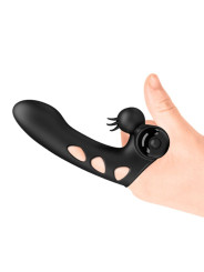 VIBRADOR DE DEDO NEGRO ORLANDO 10 FUNCIONES DE LA MARCA PRETTY LOVE MALE